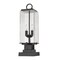Z-Lite Sana 2 Light Outdoor Pier Mounted Fixture, Black And Seedy 592PHMS-SQPM-BK - alternate 5